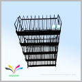Factory Direct Floor Standing Black 5 Tiers Nail Polish Metal Rack For Cosmetic Store